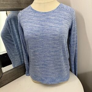 Champion Elite Blue Fitted woman’s Long Sleeve Tee
